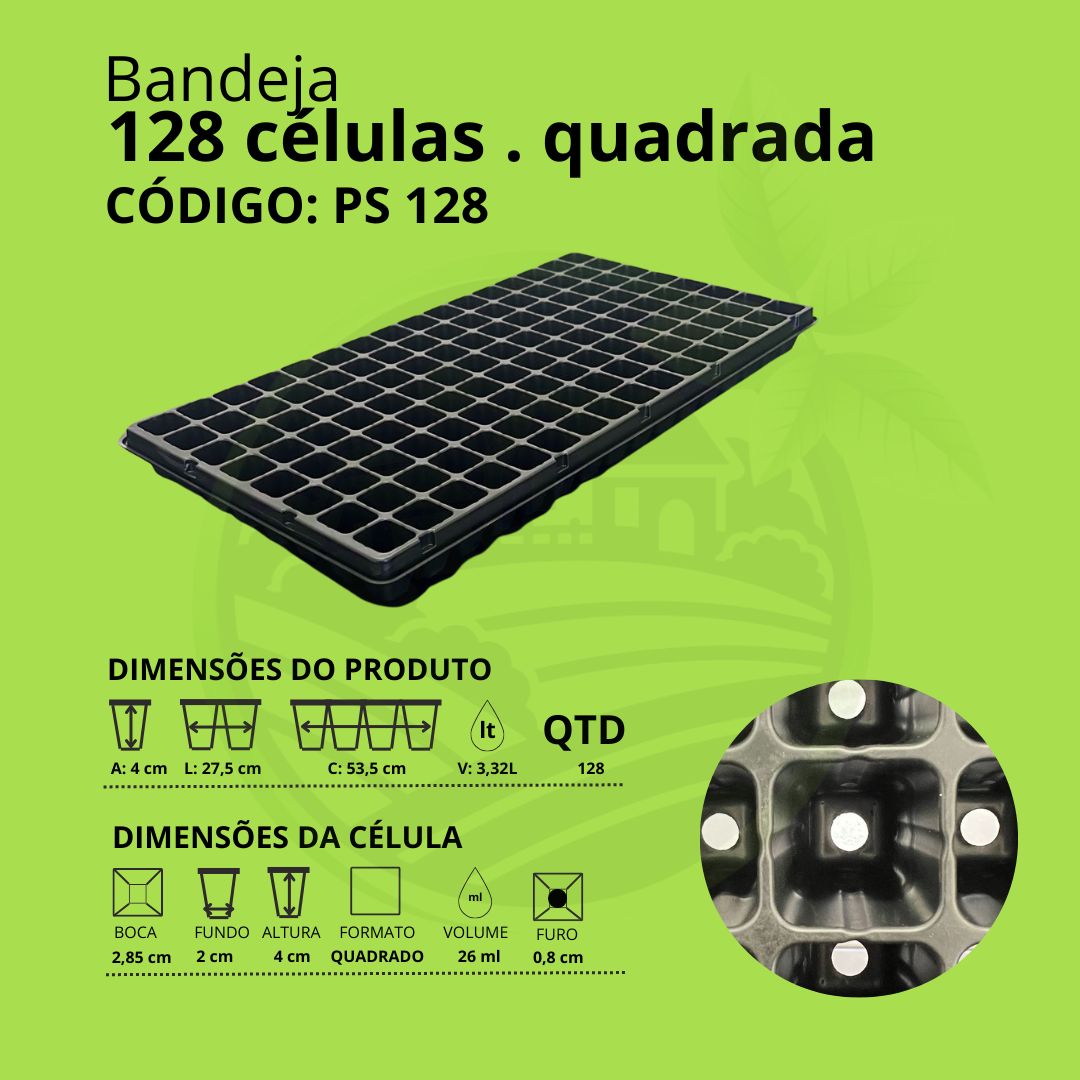 Bandeja 128 Células